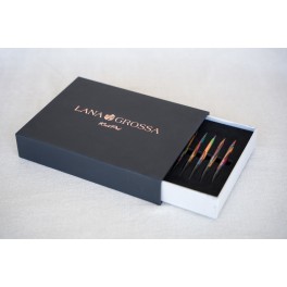 LANA GROSSA/Knitpro Vario Naalden Set Designer Hout Color Nieuw