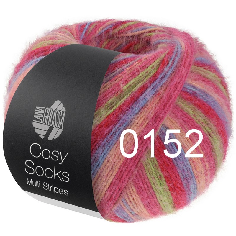 MW 100 Cosy Socks Multi Stripes 0152