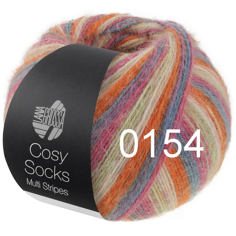 MW 100 Cosy Socks Multi Stripes 0154