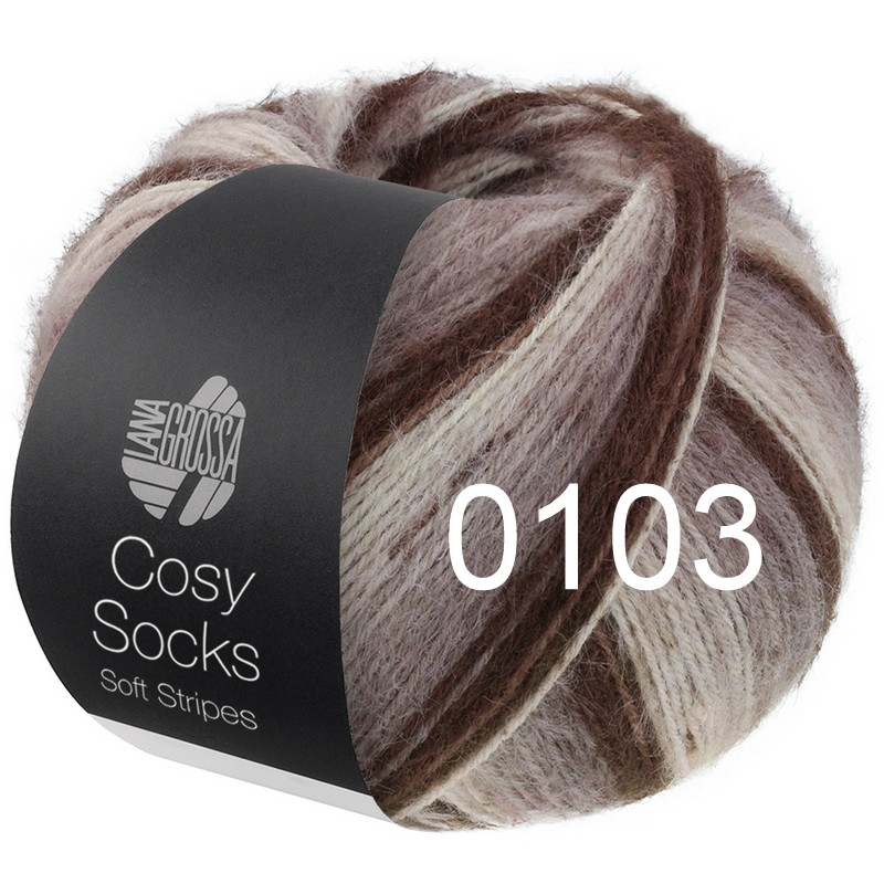 Cosy Socks Soft Stripes 0103