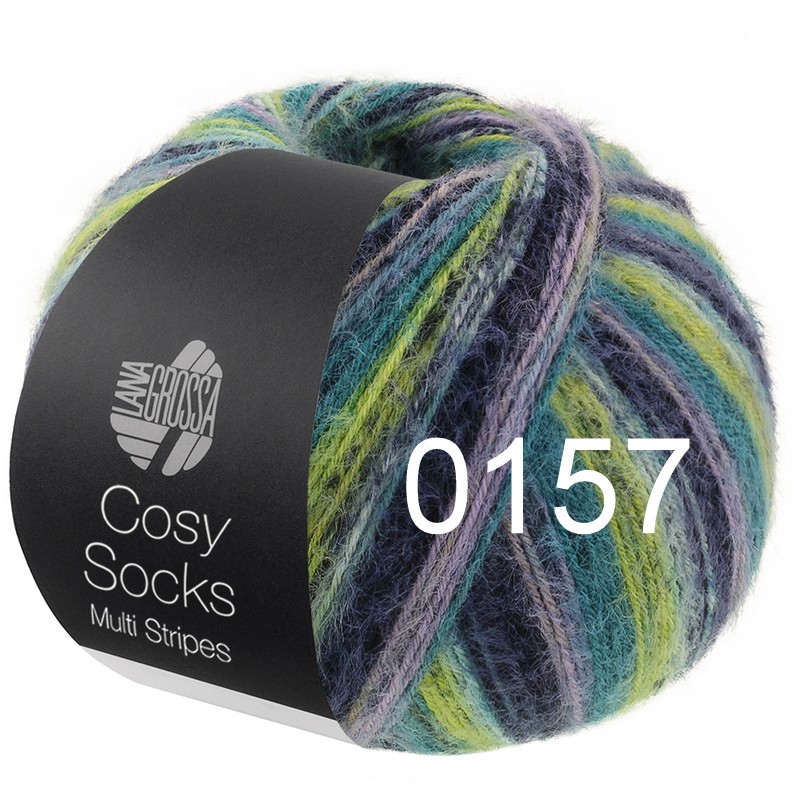 Cosy Socks Multi Stripes 0157