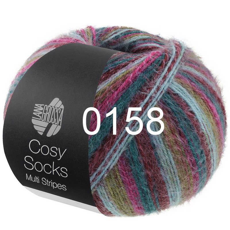 Cosy Socks Multi Stripes 0158